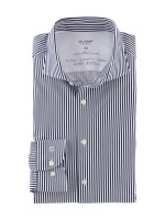 Camicia Olymp LEVEL 5 JERSEY blu scuro con Kent moderno collar in taglio stretto