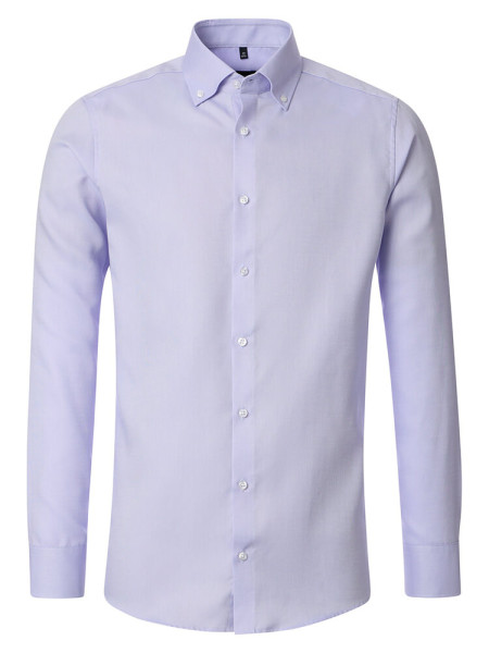 Camicia Venti MODERN FIT BELLE OXFORD lilla con Button Down collar in taglio moderno