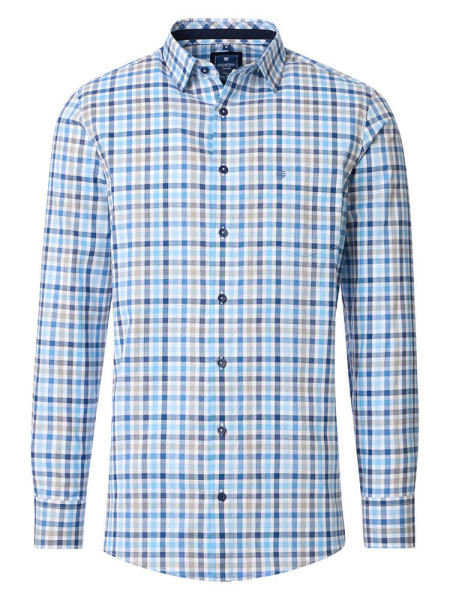 Chemise Redmond COMFORT FIT BEAUX OXFORD bleu clair avec col Kent en coupe classique