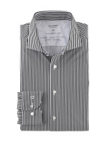 Camicia Olymp LEVEL 5 JERSEY nero con Kent moderno collar in taglio stretto