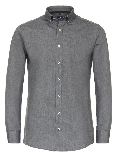 Camicia Redmond REGULAR FIT BELLE OXFORD nero con Button Down collar in taglio classico