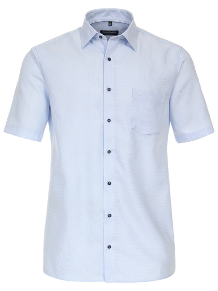 Camicia CasaModa COMFORT FIT STRUTTURA azzurro con Kent collar in taglio classico