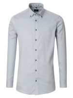 Camicia Venti MODERN FIT STRUTTURA azzurro con Button Down collar in taglio moderno