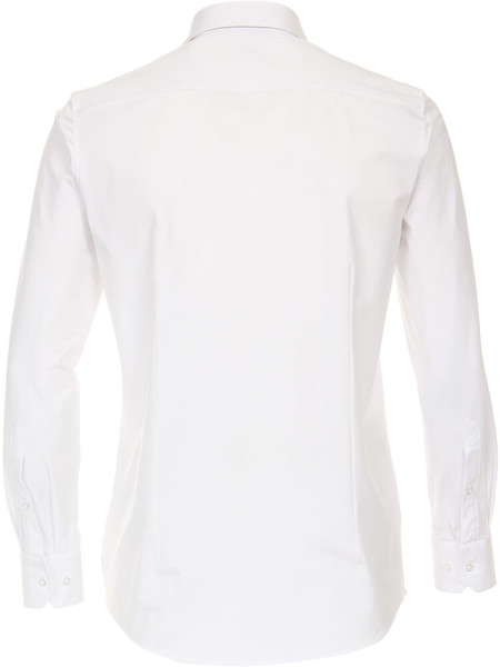 Camicia Venti MODERN FIT JERSEY bianco con Kent collar in taglio moderno