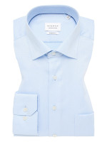 Camicia Eterna MODERN FIT STRUTTURA azzurro con Kent collar in taglio moderno