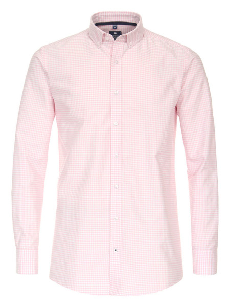 Camicia Redmond REGULAR FIT BELLE OXFORD rosa con Button Down collar in taglio classico