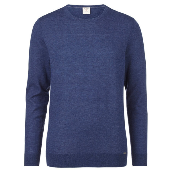 Pullover OLYMP blu scuro in taglio stretto