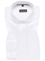 Camicia Eterna SLIM FIT UNI STRETCH bianco con Spaccato  collar in taglio stretto