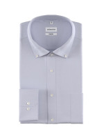 Camicia Seidensticker COMFORT UNI POPELINE azzurro con Button Down collar in taglio classico