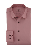 Camicia Olymp LEVEL 5 JERSEY rosa con New York Kent collar in taglio stretto