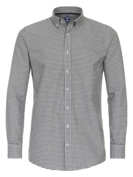 Camicia Redmond REGULAR FIT BELLE OXFORD nero con Button Down collar in taglio classico