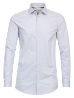 Camicia Venti BODY FIT JERSEY azzurro con Kent collar in taglio stretto