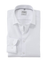 Camicia Olymp LEVEL 5 FAUX UNI bianco con New York Kent collar in taglio stretto