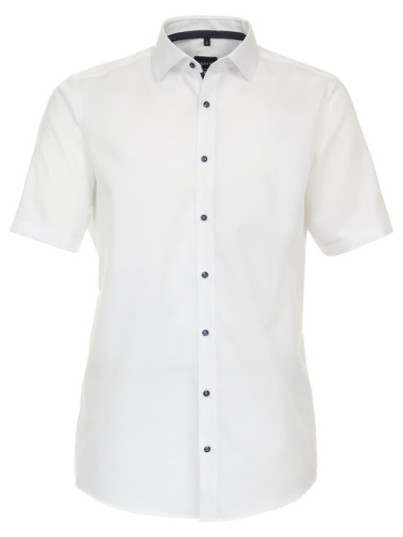 Camicia Venti MODERN FIT STRUTTURA bianco con Kent collar in taglio moderno