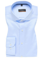 Camicia Eterna SLIM FIT UNI STRETCH azzurro con Spaccato  collar in taglio stretto