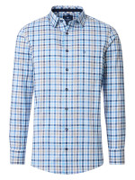 Camicia Redmond COMFORT FIT BELLE OXFORD azzurro con Kent collar in taglio classico