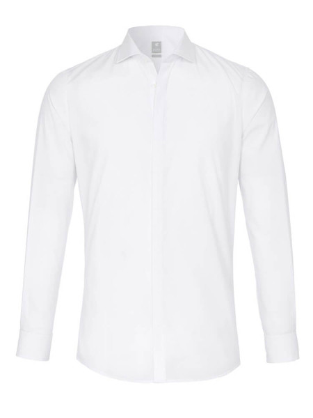 Camicia Pure EXTRA SLIM UNI STRETCH bianco con cutaway collar in taglio super stretta