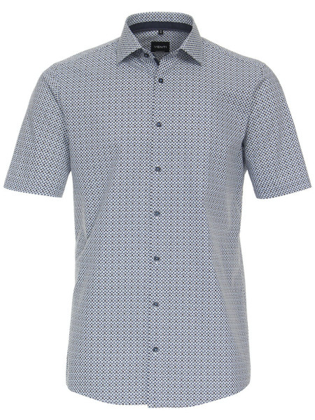 Camicia Venti MODERN FIT PRINT azzurro con Kent collar in taglio moderno