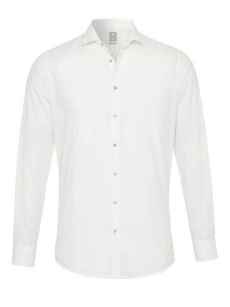 Camicia Pure EXTRA SLIM UNI STRETCH beige con cutaway collar in taglio super stretta