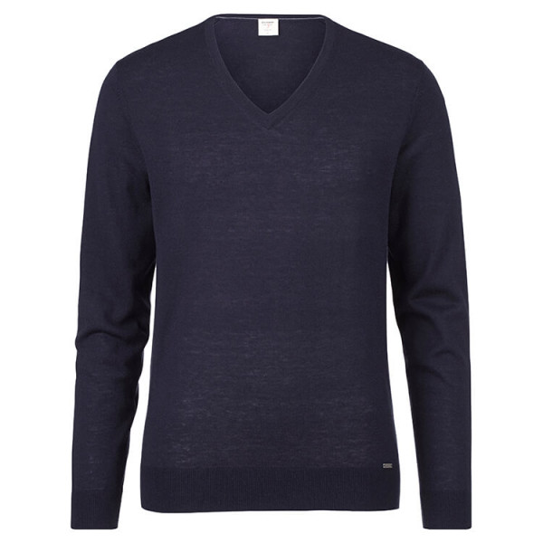 Pullover OLYMP blu scuro in taglio stretto