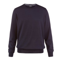 OLYMP Strick modern fit Pullover dunkelblau in moderner Schnittform