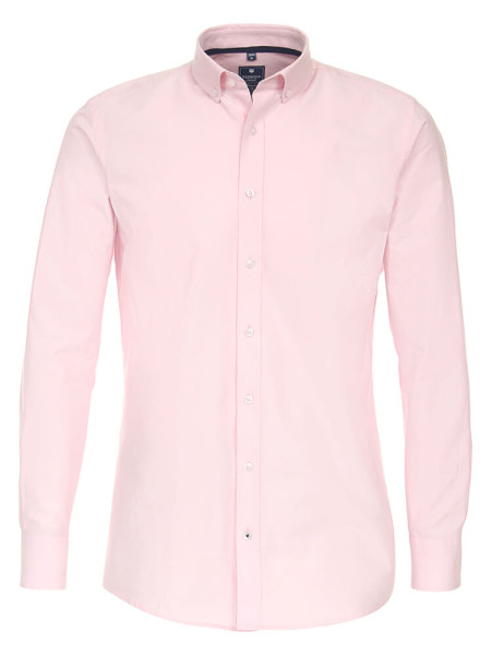 Camicia Redmond REGULAR FIT BELLE OXFORD rosa con Button Down collar in taglio classico