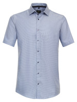 Camicia Venti MODERN FIT STRUTTURA blu medio con Kent collar in taglio moderno