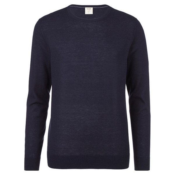 Pullover OLYMP blu scuro in taglio stretto