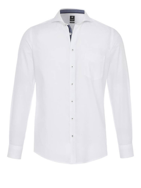 Chemise Pure MODERN FIT TWILL blanc avec col cutaway en coupe moderne